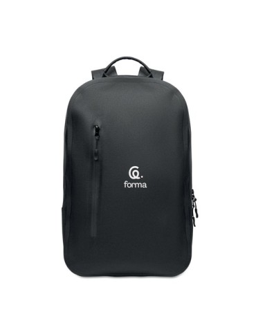 BRENNA Sac à dos ordinateur 300D RPET Couleurs : noir goodies publicitaire événementiel