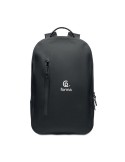 BRENNA Sac à dos ordinateur 300D RPET Couleurs : noir goodies publicitaire événementiel