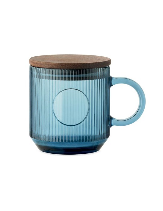 VITRIO MUG Mug en verre strié 300ml