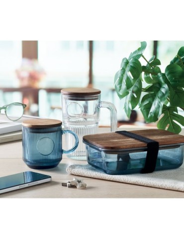 VITRIO MUG Mug en verre strié 300ml 2