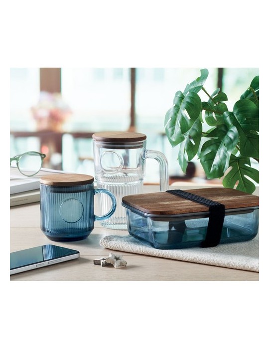 VITRIO MUG Mug en verre strié 300ml