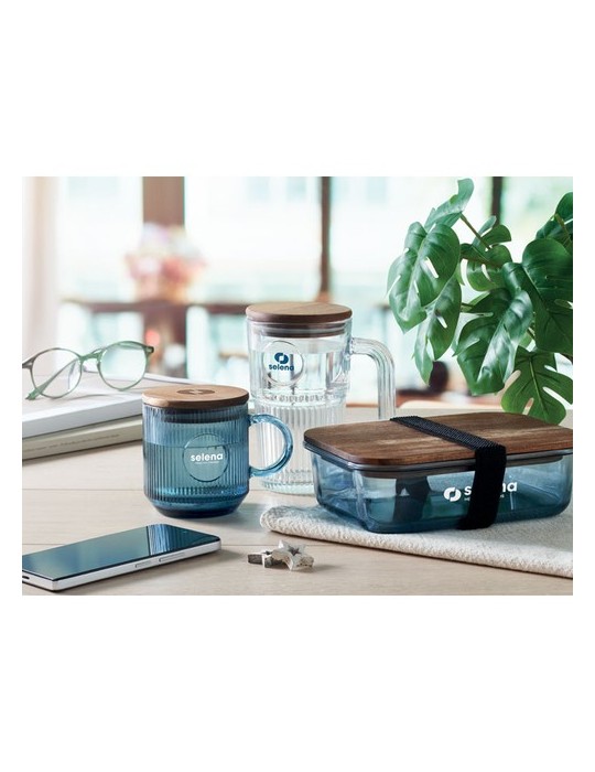 VITRIO MUG Mug en verre strié 300ml