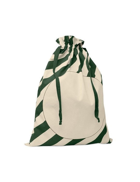 LAUKKU Grand sac coton Père Noël