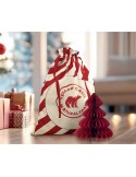 LAUKKU Grand sac coton Père Noël