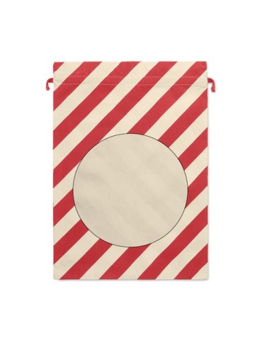 LAUKKU Grand sac coton Père Noël