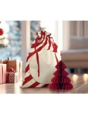 LAUKKU Grand sac coton Père Noël