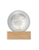 GLOBE LIGHT Globe en verre LED Matières : verre Couleurs : bois cadeau entreprise pas cher