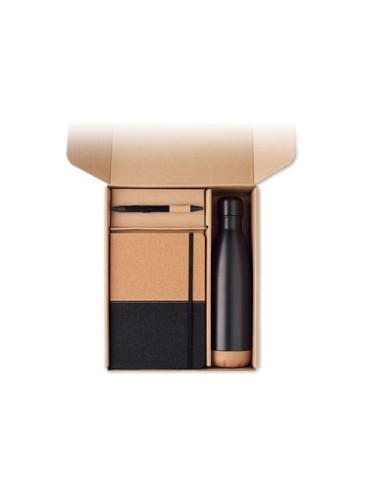 CADEAU Coffret cadeau 3 pièces Couleurs : noir cadeau entreprise pas cher