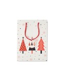 BOSSA MEDIUM Sac cadeau format moyen Matières : papier Couleurs : blanc marquage laser ultra précis
