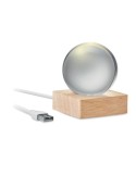 LIGHT Sphère en verre LED Matières : verre Couleurs : bois