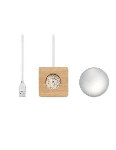 LIGHT Sphère en verre LED Matières : verre Couleurs : bois livraison express 24h 48h