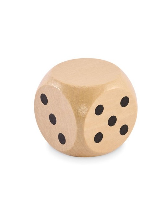 DADO Dés en bois Schima de 5cm dia