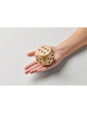 DADO Dés en bois Schima de 5cm dia 2