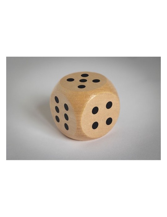 DADO Dés en bois Schima de 5cm dia