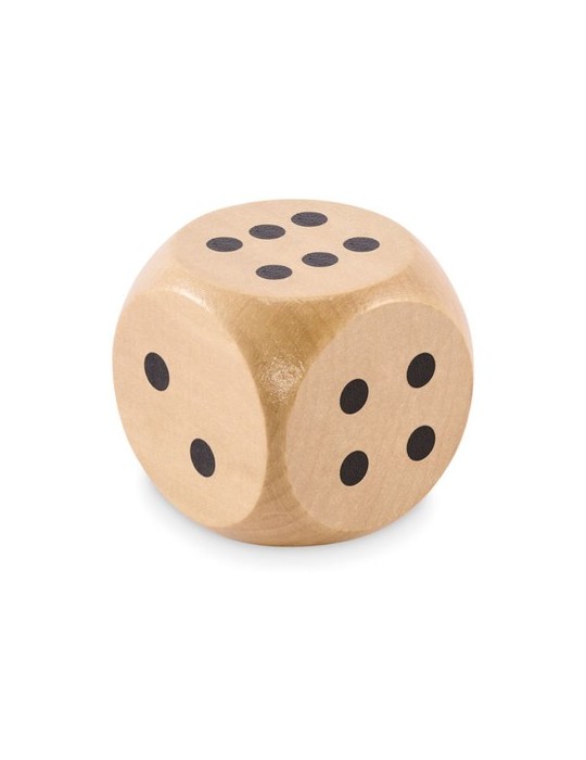DADO Dés en bois Schima de 5cm dia