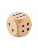 DADO Dés en bois Schima de 5cm dia Couleurs : bois impression haute définition
