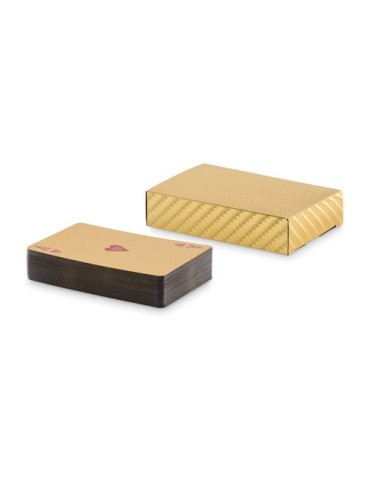 AS Cartes à jouer étanches Matières : papier Couleurs : doré marquage laser ultra précis