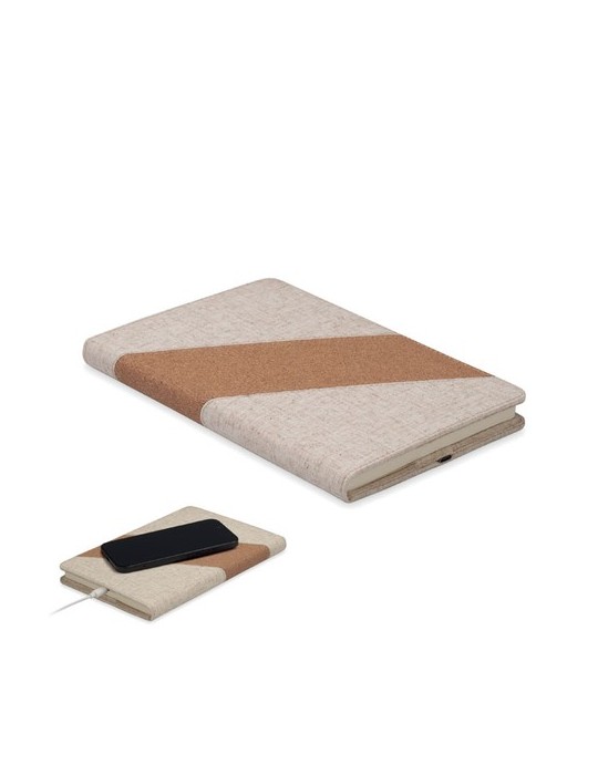 CORTONA Carnet A5 avec chargeur 15W