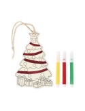 COLORTREE Décoration sapin de Noël Couleurs : bois