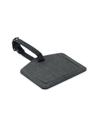 TAGSMART Étiquette de bagage anti-perte Couleurs : noir objet promotionnel éco-responsable