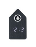 CUCKOO BIRD Réveil coucou en MDF Couleurs : noir marquage laser ultra précis