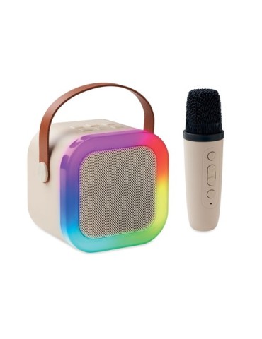 KARASET+ Kit de karaoké Couleurs : beige accessoire événementiel unique