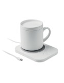 SIROTER Chargeur chauffe-tasse Couleurs : blanc marquage laser ultra précis
