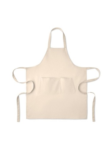 GAMMA COLOUR Tablier en coton bio 240 gr/m² Couleurs : beige impression haute définition