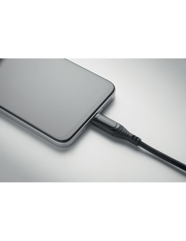 TYPSO Câble de charge 100 W type C Matières : PET Couleurs : noir livraison express 24h 48h