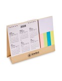CALENDOO Calendrier de bureau avec mémo Matières : papier recyclé Couleurs : beige cadeau entreprise pas cher
