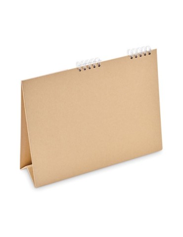CALENDOO Calendrier de bureau avec mémo Matières : papier recyclé Couleurs : beige impression haute définition