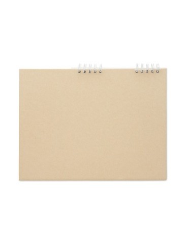 CALENDOO Calendrier de bureau avec mémo Matières : papier recyclé Couleurs : beige marquage laser ultra précis