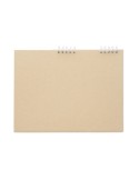 CALENDOO Calendrier de bureau avec mémo Matières : papier recyclé Couleurs : beige marquage laser ultra précis
