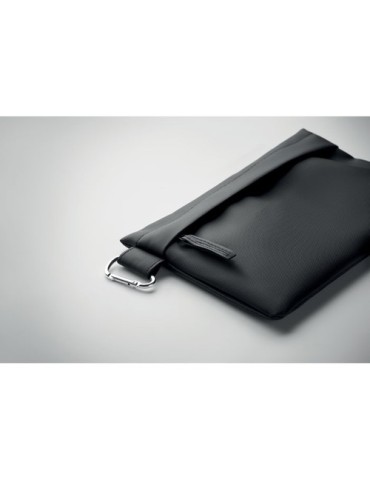CARRY Pochette en 600D RPET Couleurs : noir cadeau entreprise pas cher