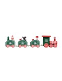JUNA Train de Noël en bois Couleurs : assortiment personnalisable avec votre logo