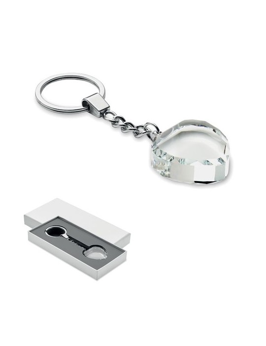 HEARTWARD Porte-clés cœur en verre