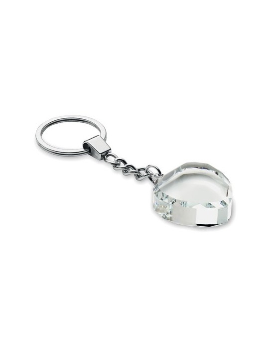 HEARTWARD Porte-clés cœur en verre