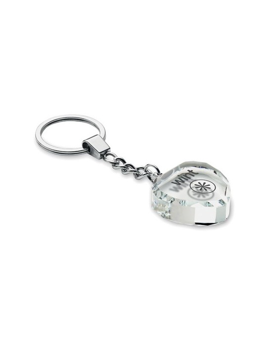 HEARTWARD Porte-clés cœur en verre