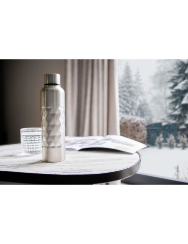 Gourde simple paroi de 800 ml en acier inoxydable recyclé Talin Couleurs : blanc Matières : acier inoxydable recyclé livraison e