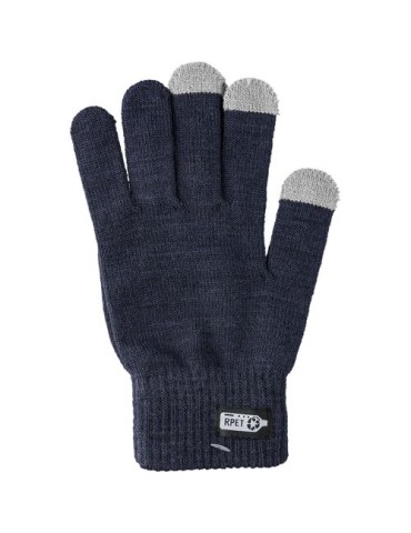 Gants munis de 3 embouts recyclé Elena Matières : élasthanne Couleurs : bleu cadeau entreprise pas cher