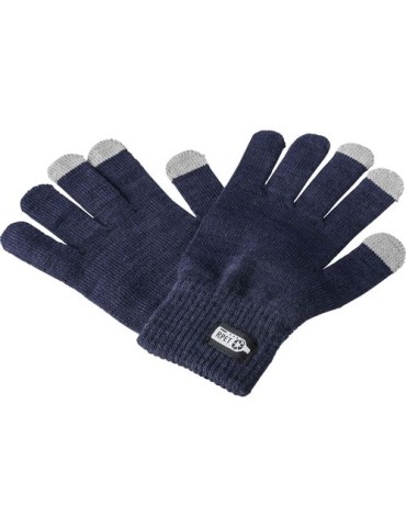Gants munis de 3 embouts recyclé Elena Matières : élasthanne Couleurs : bleu goodies publicitaire durable