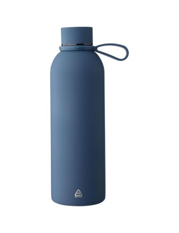 Gourde double paroi de 500 ml en acier inoxydable recyclé Sena Matières : acier inoxydable Couleurs : gris objet promo petit bud
