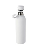 Gourde double paroi de 500 ml en acier inoxydable recyclé Sena Matières : acier inoxydable Couleurs : gris marquage laser ultra 