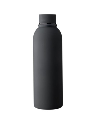 Gourde double paroi de 500 ml en acier inoxydable recyclé Sena Matières : acier inoxydable Couleurs : noir goodies publicitaire 