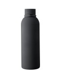 Gourde double paroi de 500 ml en acier inoxydable recyclé Sena Matières : acier inoxydable Couleurs : noir goodies publicitaire 