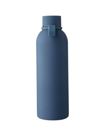 Gourde double paroi de 500 ml en acier inoxydable recyclé Sena Matières : acier inoxydable Couleurs : noir goodies entreprise de