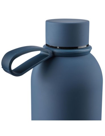 Gourde double paroi de 500 ml en acier inoxydable recyclé Sena Matières : acier inoxydable Couleurs : blanc objet promo petit bu