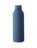 Gourde double paroi de 500 ml en acier inoxydable recyclé Sena Matières : acier inoxydable Couleurs : bleu cadeau entreprise pas