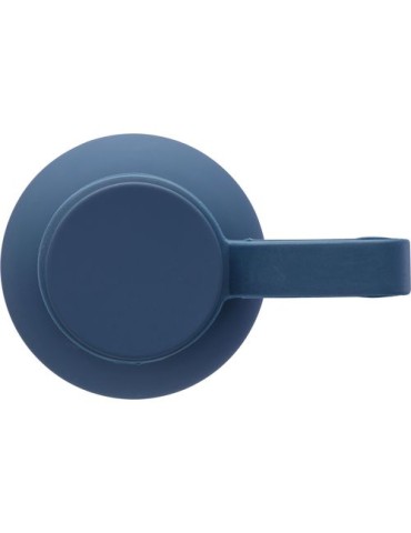 Gourde double paroi de 500 ml en acier inoxydable recyclé Sena Matières : acier inoxydable Couleurs : bleu marquage laser ultra 