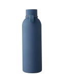 Gourde double paroi de 500 ml en acier inoxydable recyclé Sena Matières : acier inoxydable Couleurs : bleu cadeau collaborateur 